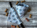Mom Heart Tattoo Blue Hearts Dog Bandana Over the Collar Scrunchie Mother's Day Mom