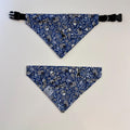 Skulls & Motorcycles Patriotic Dog Bandana - Over the Collar