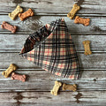 Luxe Couture Furberry Tartan Plaid Dog Bandana Bow Tie: Over the Collar & Scrunchie