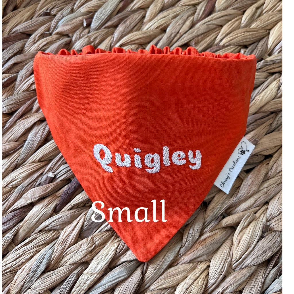 Personalized Dog Bandana:  Scrunchie