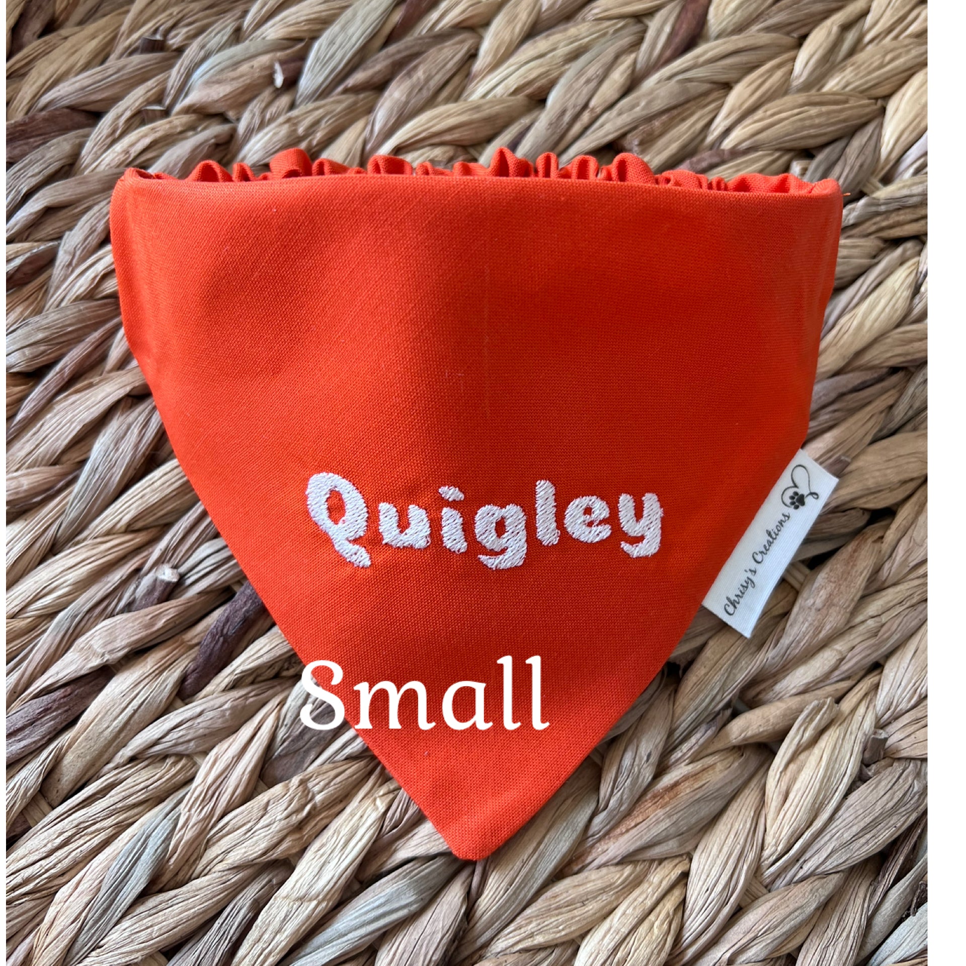 Personalized Dog Bandana:  Scrunchie
