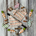 Carrots Boho Neutrals Dog Bandana Over the Collar Scrunchie Bandana Easter Farmers Market