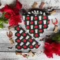 Derby Mint Juleps and Roses Black Dog Bandana Over the Collar Scrunchie Kentucky