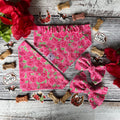 Roses Dog Bandana: Scrunchie Bandana, Sailor and Bow Tie