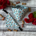 Turquoise Dog Bandana: Favorite Child Over the Collar & Scrunchie