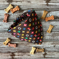 Luxe Couture Louis Dog Bandana: Over the Collar and Scrunchie Large Print Multi Color
