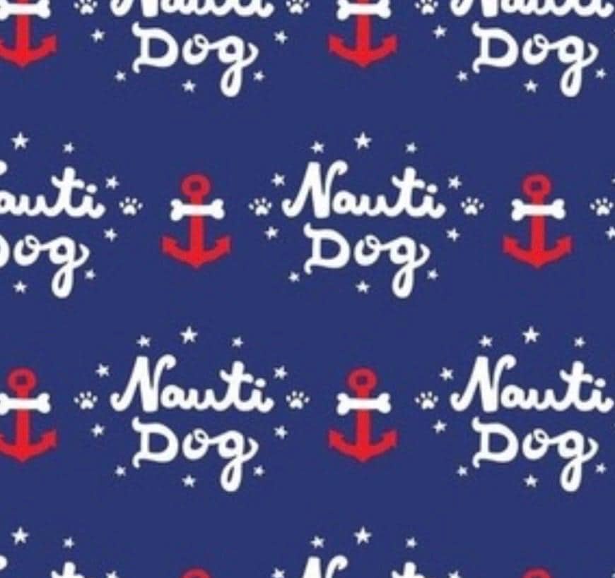 Nautical Nauti Dog Blue Dog Bandana Over the Collar (collar not included) Anchor Sailing Yachting Headband