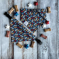 Patriotic Dog Bandana: Fourth of July USA Scrunchie & Over the Collar