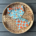 Pumpkin Dog Bandana: Reversible Scrunchie Little Pumpkin Teal Orange Fall Autumn