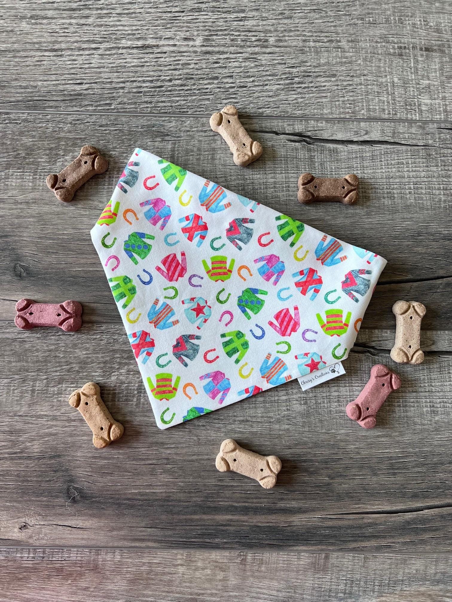 Derby Jockey Silks Dog Bandana: Scrunchie, Kentucky