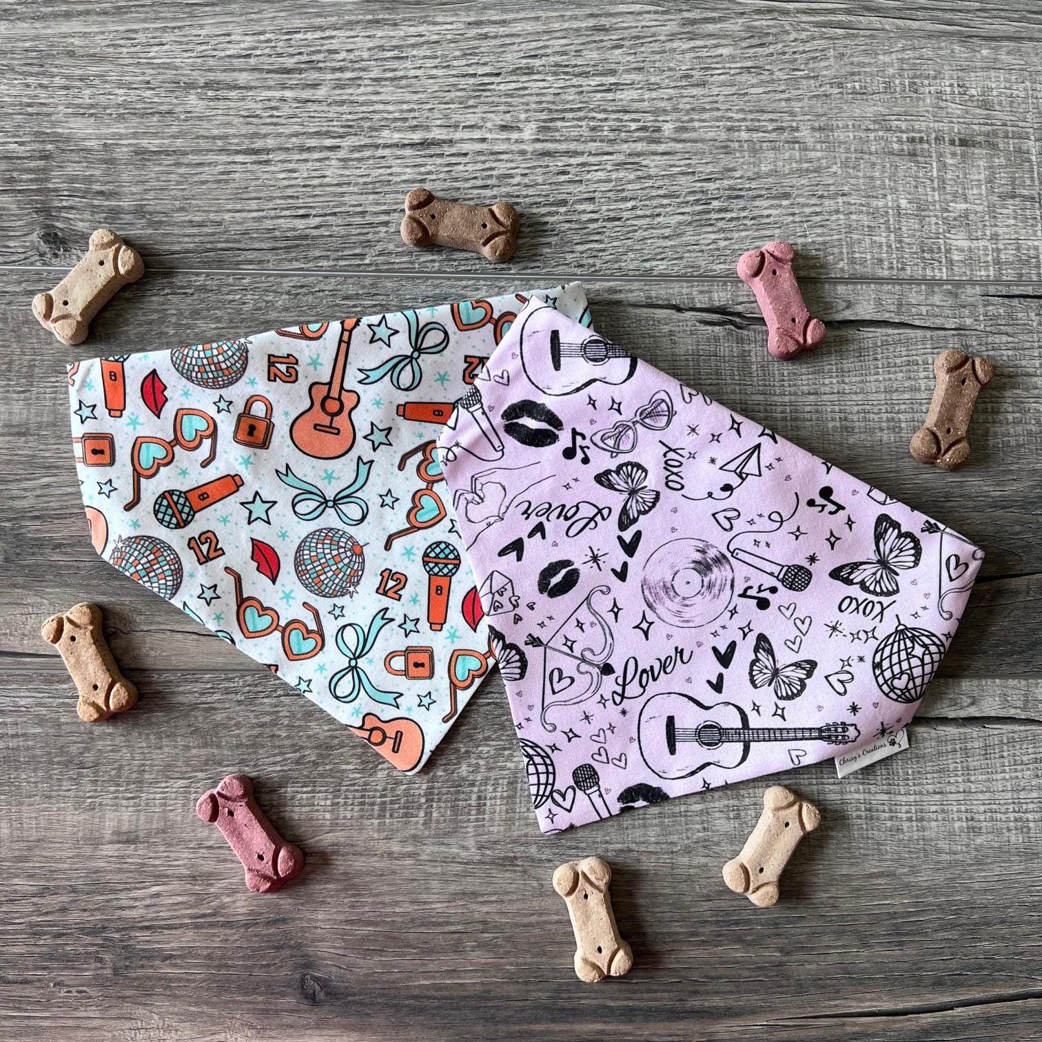 Showgirl Lover Scrunchie Dog Bandana: Swiftie