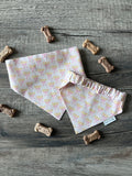 Luxe Couture Dogior Dog Bandana: Scrunchie Pink Ribbon Designer