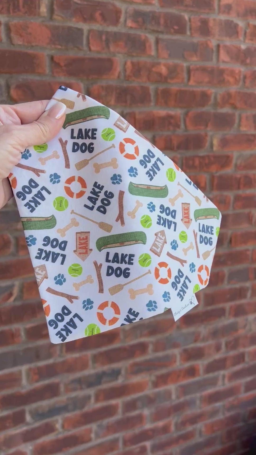 Lake Dog Bandana: Scrunchie, Summer Canoe